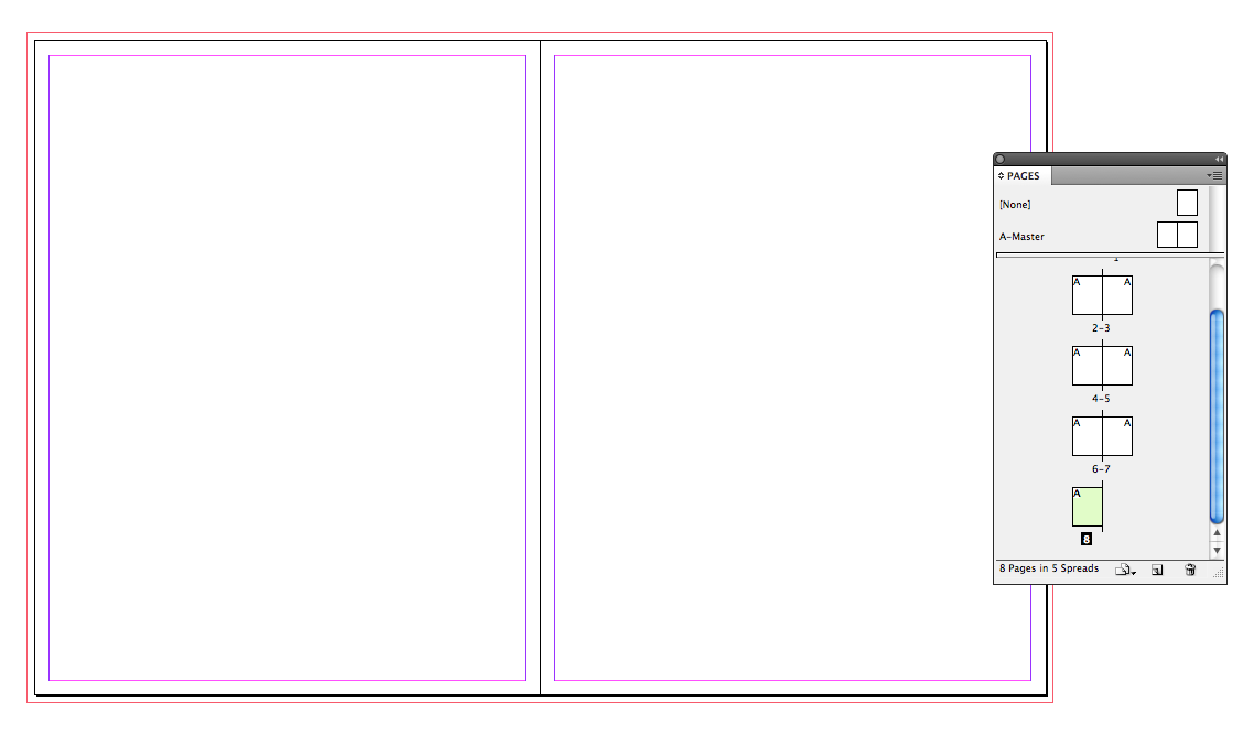 Indesign Layout Settings for Booklets